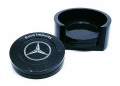 Black Marble Coaster Set with Caddy 